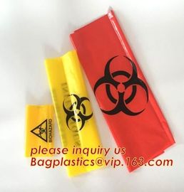 Co-extrusion PE Garbage Bags, trash bag for infecciosas, Medical consumables biohazard waste disposal supplies LDPE plas