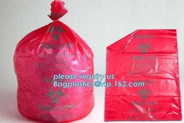 Biohazard medical waste bag for hospitals, Disposal Plastic Medical waste bags, Plastic Pe Medical Biohazard Waste Bag