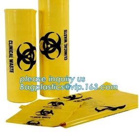 yellow/red/black biohazard autoclave bag/biohazard autoclavable bin liner, biohazard plastic bags,biohazard waste bag,me