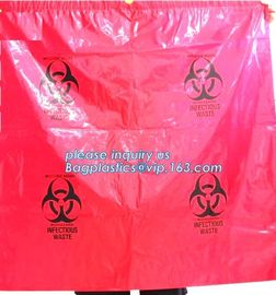 Customized Biohazard Waste Bag, autoclavable ldpe medical biohazard waste plastic bags, Biohazard Waste Disposal Bags, H