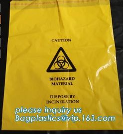 Customized Biohazard Waste Bag, autoclavable ldpe medical biohazard waste plastic bags, Biohazard Waste Disposal Bags, H