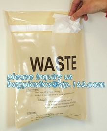 biohazard infectious waste Dustbin liner, 3 wall or 4 wall document pouch, Healthcare Trash Bags, bagplastics, bagease