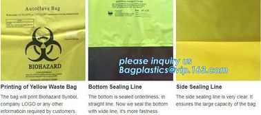 infectious medical waste disposal plastic bag, plastic clinical waste bag, medical waste bag biohazard bag, bagease