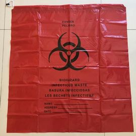 Biodegradable Plastic Hospital biohazard waste bags, Soiled Linen Bags, autoclavable ldpe medical biohazard waste plasti