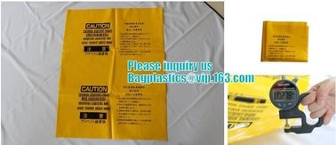 Asbestos Trash Bags, Extra Large Heavy Duty Clear Asbestos Garbage Removal Construction Waste Bags, bagplastics, bagease