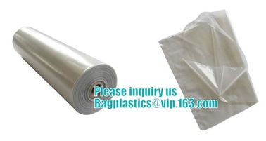 Building industry use plastic LDPE material thick and large reusable asbestos printed bags for garbage, bagplastics, bag