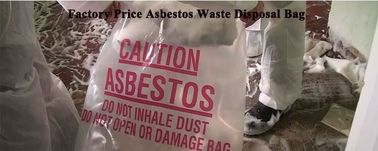 polyethylene disposal asbestos bag 33" X 50" X 6mil, Asbestos waste polyethylene disposal bag, Disposal Plastic Bag for