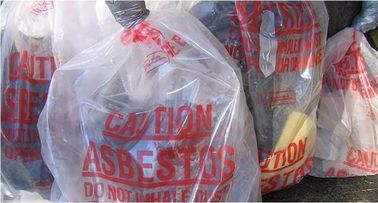 PE packing bag for Asbestos fibers, large size thicker LDPE asbestos remove bags, Large Asbestos Waste Removal Bags, pac