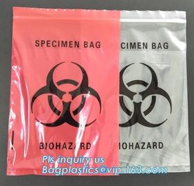 Medical Grade Laboratory Specimen Bag, Insulated medical bag/sterile biohazard specimen envelope/laboratory specimen bag