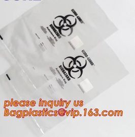 Professional Customized Medical Lab Hospital Kangaroo Ziplock Bag Yellow Specimen Collection Plastic, bagplastics, pac