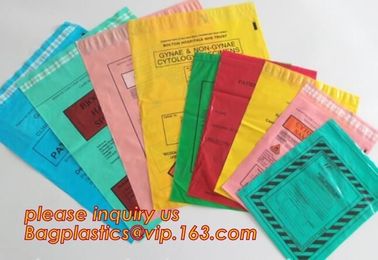 Professional Customized Medical Lab Hospital Kangaroo Ziplock Bag Yellow Specimen Collection Plastic, bagplastics, pac