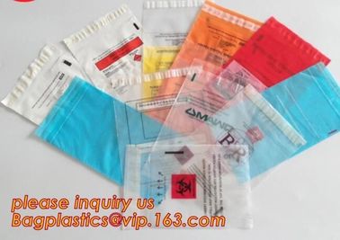 Professional Customized Medical Lab Hospital Kangaroo Ziplock Bag Yellow Specimen Collection Plastic, bagplastics, pac