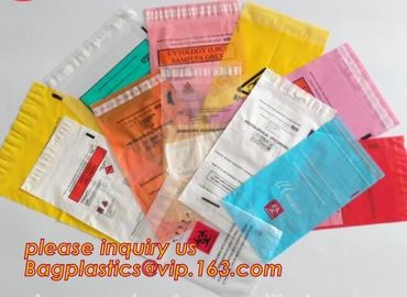 environmental intaglio printed packaging plastic bag , Clear LDPE Medical Specimen plastic bags, Zip-lock Bag Medical Sp