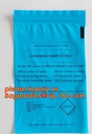 environmental intaglio printed packaging plastic bag , Clear LDPE Medical Specimen plastic bags, Zip-lock Bag Medical Sp