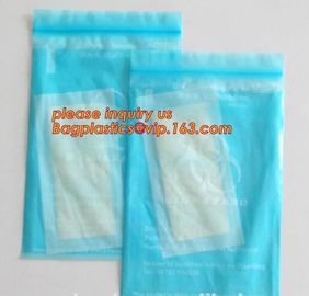 environmental intaglio printed packaging plastic bag , Clear LDPE Medical Specimen plastic bags, Zip-lock Bag Medical Sp