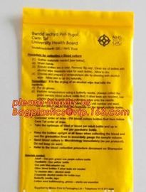 6x9 Lab ziplock specimen kangaroo bag biohazard medical reclosable plastic bag, Biohazard Specimen transport bag, bageas