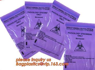 blood bag, blood grip bags. zipper pouch for medical specimen/ Pathological specimen packaging bag, medial blood carrier