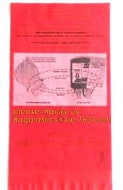 biohazard specimen ziplock bag with pocket, recycled custom printed ldpe 3 layers specimen bag ziplock bag, pac, pacrite