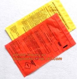 biohazard specimen ziplock bag with pocket, recycled custom printed ldpe 3 layers specimen bag ziplock bag, pac, pacrite