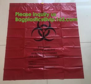 Biodegradable Dtrawstring Biohazard Bags Medical drawtape, Biological Hazard Bag,Yellow Biohazard Bag - Bio Hazard Waste