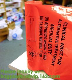 Aerohazard Biological Hazard Bag 240x160mm,Red Medical Waste Disposal Bags | US Bio-Clean,Biohazard Bags - Biohazard Dis