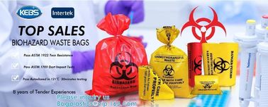 Aerohazard Biological Hazard Bag 240x160mm,Red Medical Waste Disposal Bags | US Bio-Clean,Biohazard Bags - Biohazard Dis