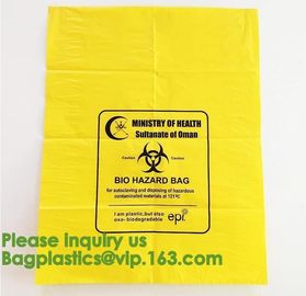 25 x Strong Clinical Waste Biohazard / Bio Hazard Yellow Bags,Autoclave Biological Hazard Bags / Specimen Bags bagease