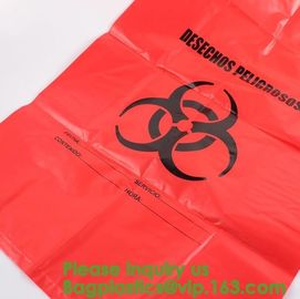 Waste Disposal Guide for Research Labs,HDPE Biological Hazard bags,Biological Hazard Waste Bags, 600 x 500mm, Yellow-50/