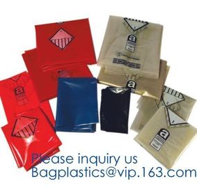 Hazardous Waste Yellow Plastic Bag Asbestos Garbage Bag,large size thicker LDPE asbestos remove bags,asbestos garbage ba