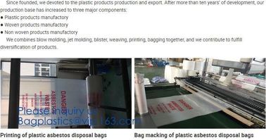 Heavy Duty Construction Plastic Asbestos Bag Waste Bag,Heavy Duty Disposal Polythene bags For Asbestos Removal BAGEASE