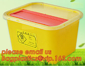 1L 2L 4L 6L plastic round medical disposable sharps bins, plastic disposables sharpes container /sharpes bin for medical