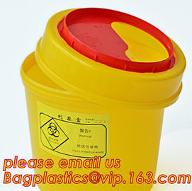 hospital dust bin, bio medical waste bin, plastic medical containers, Collection of small glass medical products, variou