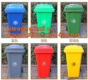 garden rubbish barrel, Wheeled Trash Can Outdoor new design waste bin, punching dustbin, recycle trash storage bin