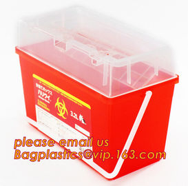 5-quart sharp containers regulations, biohazard sharp container, Disposable dual biohazard supplies - syringes without n