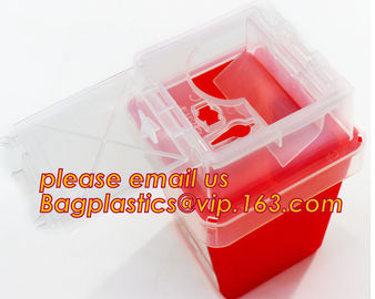 OEM 3l 5l 10l 12l 21l 22l yellow hospital biohazard medical needle disposal plastic safety sharp container with handle