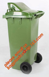 45L recycle trash bin recycle garbage bin/hospital trash cans, Mobile heavy duty hdpe outdoor garbage trash bin 120 lite