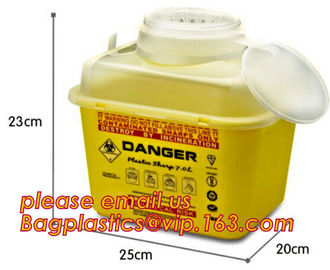 Medical syringe round sharp container ,safety box for needles,sharp bin, Hospital medical sharps container, Disposal sha