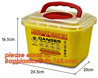 Medical syringe round sharp container ,safety box for needles,sharp bin, Hospital medical sharps container, Disposal sha