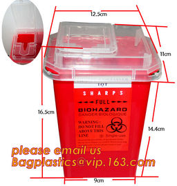 sharpsguard yellow lid 1 ltr sharps, sharps disposal container 1quart wall mounted medical for hospital and clinic