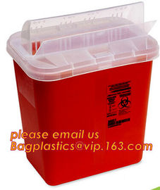 sharpsguard yellow lid 1 ltr sharps, sharps disposal container 1quart wall mounted medical for hospital and clinic