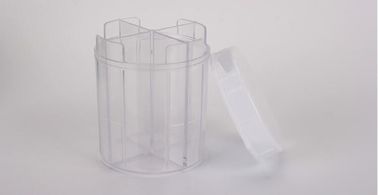 Premium clear plastic weekly pill holder one grid each day with pill splitter, one week 4case plastic pill container pil