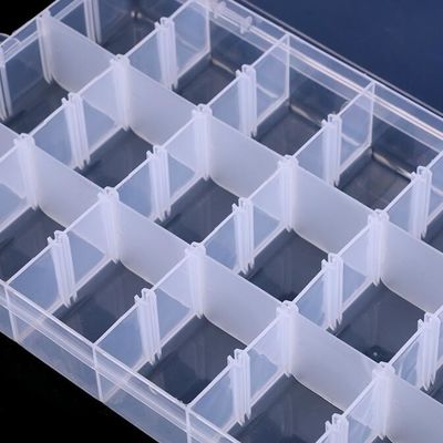 6-Compartment Plastic Storage Box for Hardware Tools / Gadgets, medicine storage box with lock, medicine mini storage bo