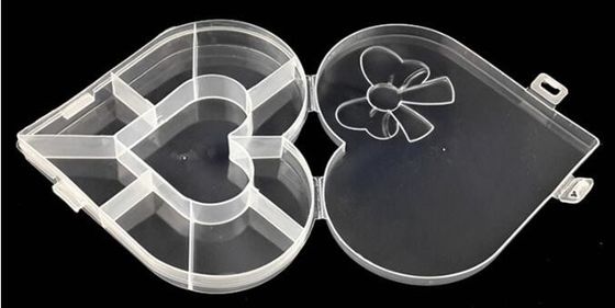 Compartment Clear Plastic Storage Box With Removable Dividers, Slots Adjustable Craft Organizer Jewelry plastic Storage