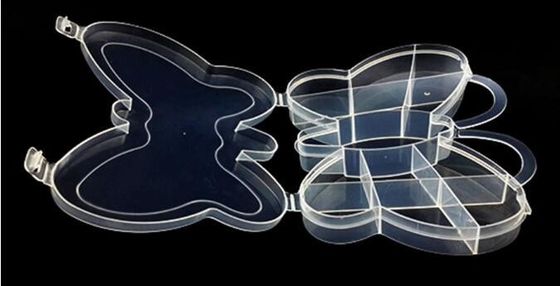 Compartment Clear Plastic Storage Box With Removable Dividers, Slots Adjustable Craft Organizer Jewelry plastic Storage