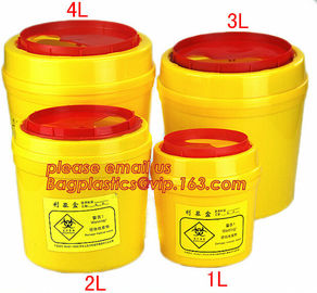 1.0L small biohazard sharps Container, bin for surgical waste with lower price, Disposable Hospital Biohazard Sharp Coll