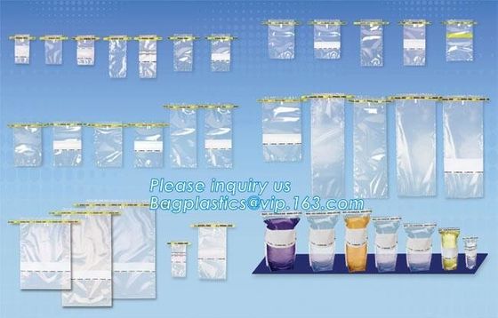 Sampling bag, sterile, for medical and food applications, Configurable Flexel Bag, Medical Infection Control Urine Drain