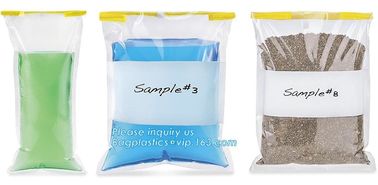 7" x 12" Sterile Sampling Bag for Stomacher® Lab Blender, Sterile Sampling Bags with White Block, sterile bags for micro