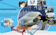 Auto Paint Plastic Protection Masking Film Car Accessories, Disposable car accessories paint masking film,PE semi-fini