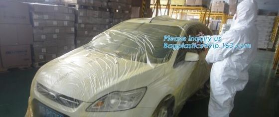 High quality transparent hdpe protective plastic auto paint film, Paintable Masking film for car mask,moverspray auto pa
