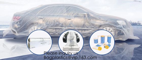 Clear Plastic Sheeting 10 Micron 20 x 250ft – Transparent Protective Masking Film – Automotive Painting & More, bagease